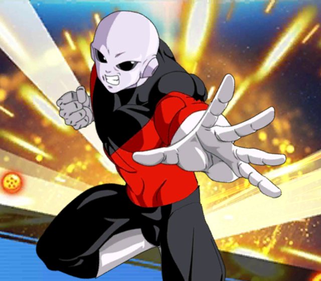 Jiren stretching out his hand